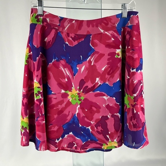 The Limited Dresses & Skirts - The Limited Women’s Lightweight Abstract Floral A-Line Lined Skirt Multicolor